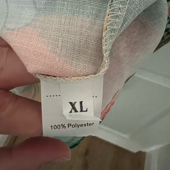 Paradiso Tropical Multicolor Button Up Mini Dress - Picture 5 of 5